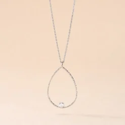 Collier Inez Argent Blanc Oxyde De Zirconium
