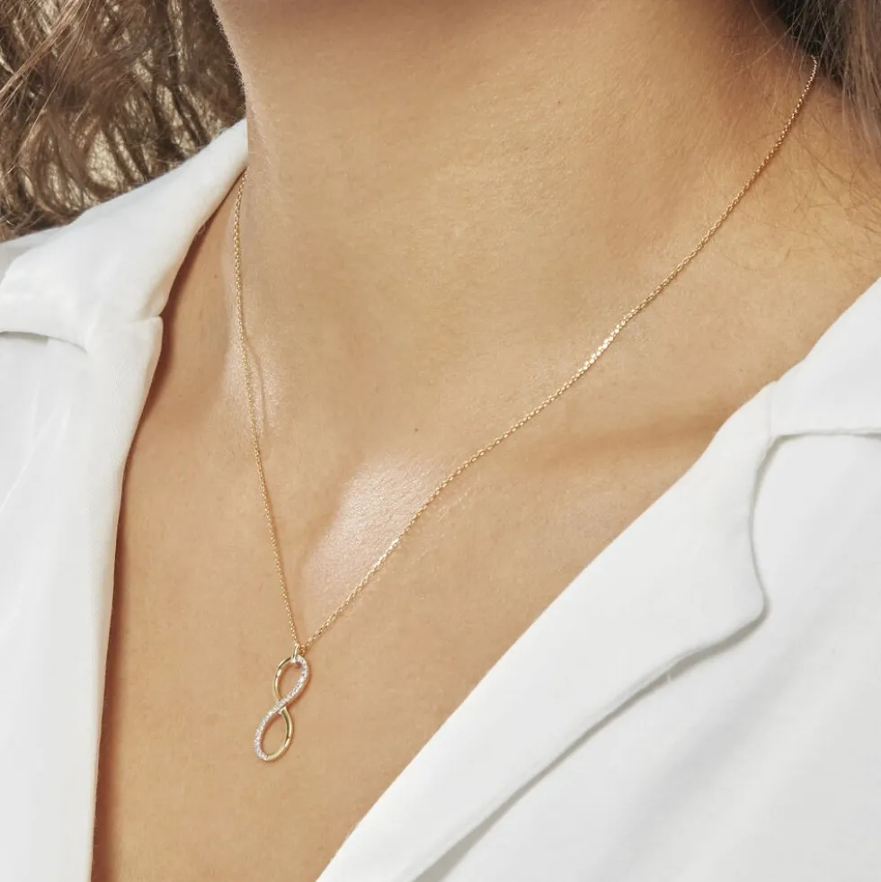 Collier Infino Or Jaune Diamant