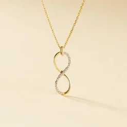 Collier Infino Or Jaune Diamant