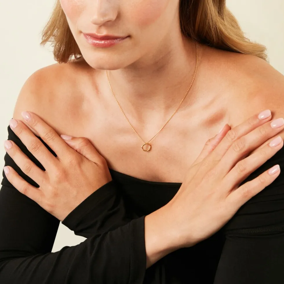 Collier Intertwined Plaqué Or Jaune