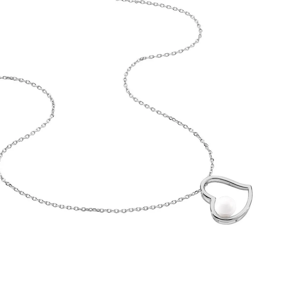 Collier Isalyne Argent Blanc Céramique