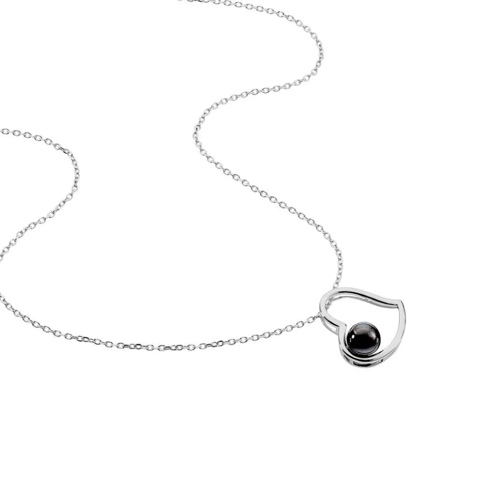 Collier Isalyne Argent Blanc Céramique
