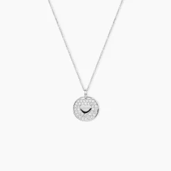 Collier Ivany Argent Blanc Oxyde De Zirconium