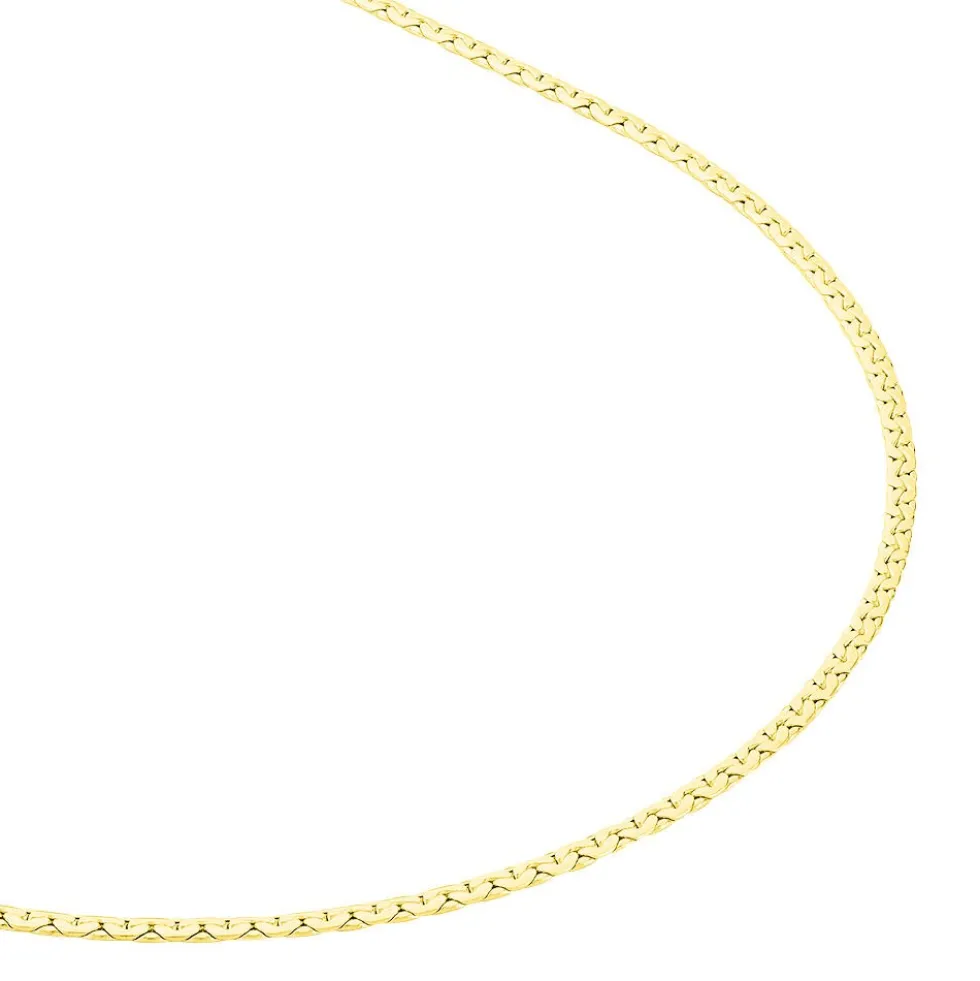 Collier Ivy Maille Haricot Or Jaune
