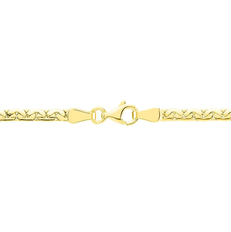Collier Ivy Maille Haricot Or Jaune