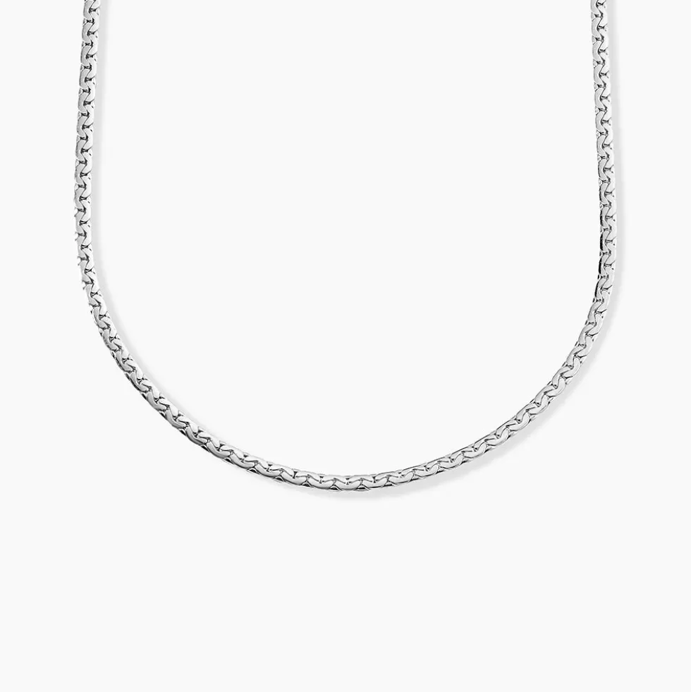 Collier Ivy Maille Haricot Or Blanc