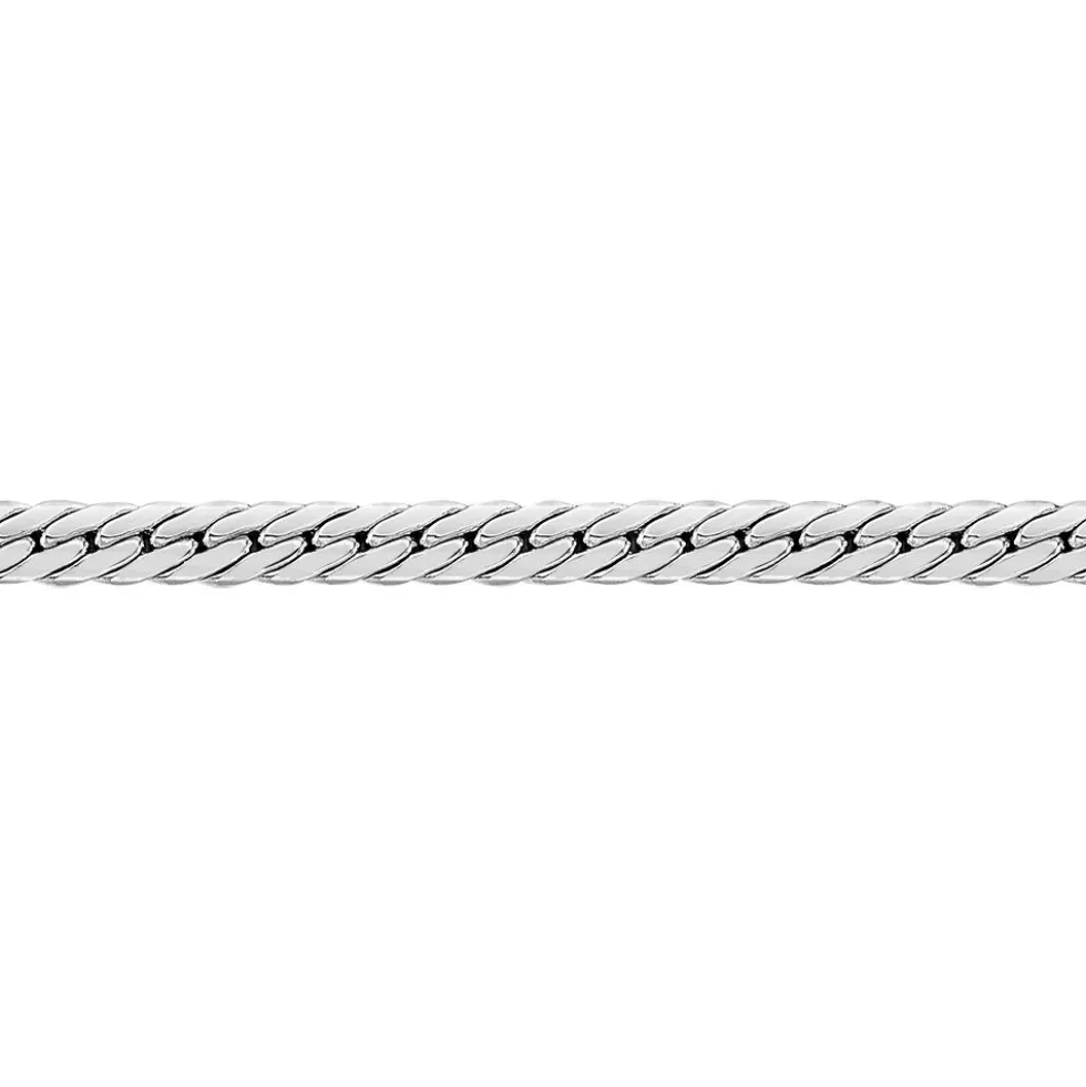 Collier Izel Maille Anglaise Or Blanc
