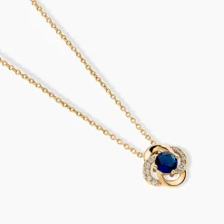Collier Jaana Plaqué Or Jaune Verre Oxyde De Zirconium