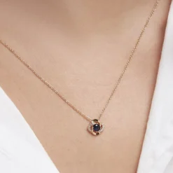Collier Jaana Plaqué Or Jaune Verre Oxyde De Zirconium
