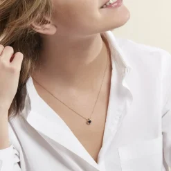 Collier Jaana Plaqué Or Jaune Verre Oxyde De Zirconium