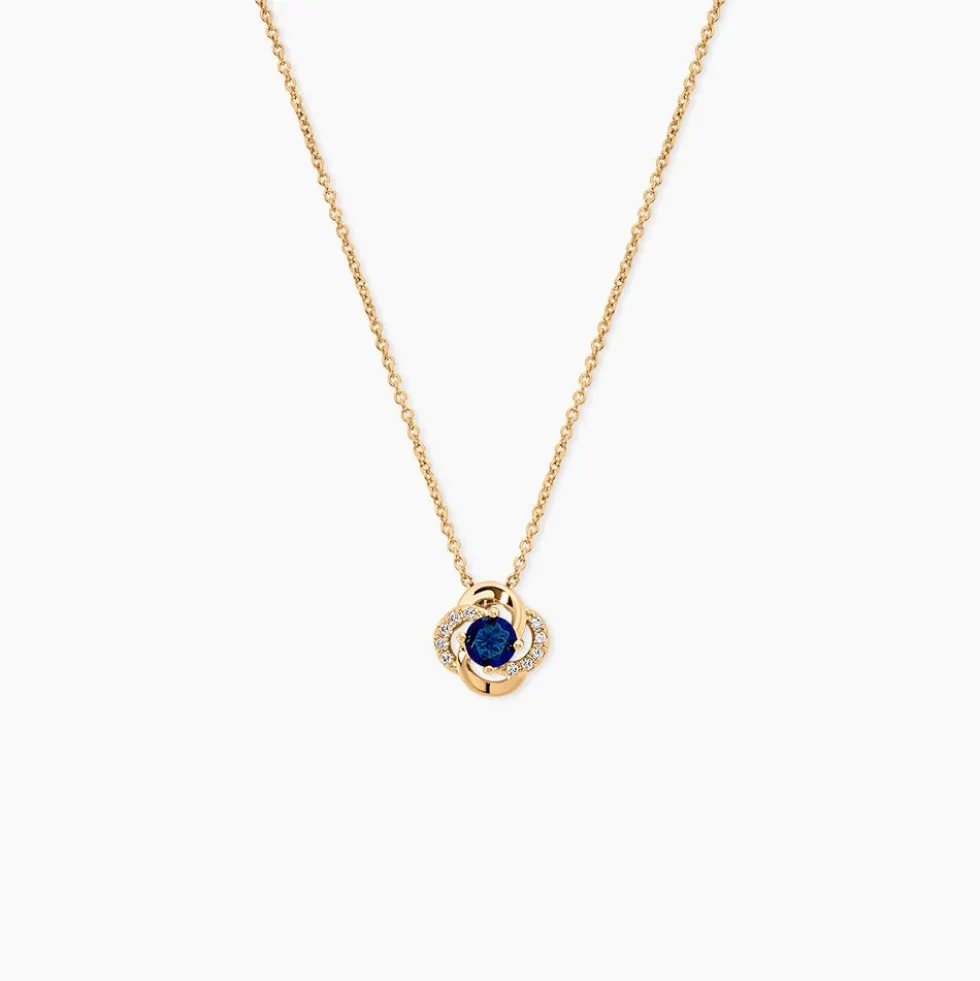 Collier Jaana Plaqué Or Jaune Verre Oxyde De Zirconium