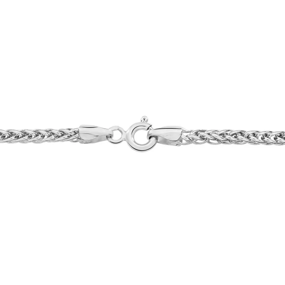Collier Jany Danilo Maille Palmier Or Blanc
