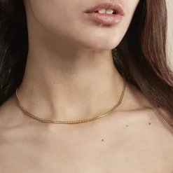 Collier Jany Maille Palmier Or Jaune