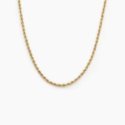 Collier Jerry Maille Corde Or Jaune