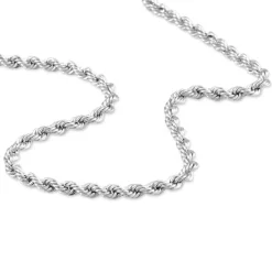 Collier Jerry Maille Corde Or Blanc