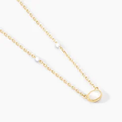 Collier Kakalina Or Jaune Nacre