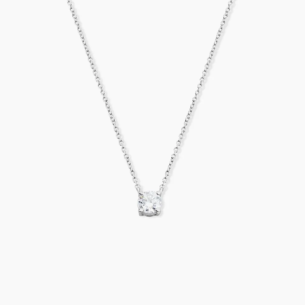Collier Kariane Argent Blanc Oxyde De Zirconium