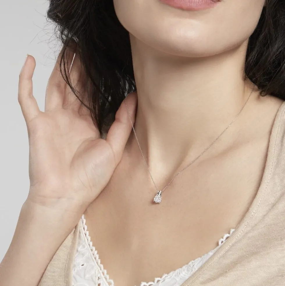 Collier Kate Or Blanc Diamant Synthétique