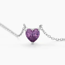 Collier Kelvyn Argent Blanc Oxyde De Zirconium