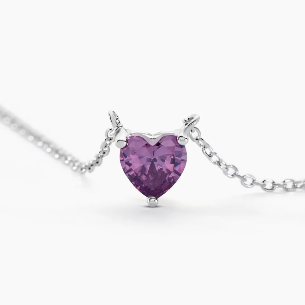Collier Kelvyn Argent Blanc Oxyde De Zirconium