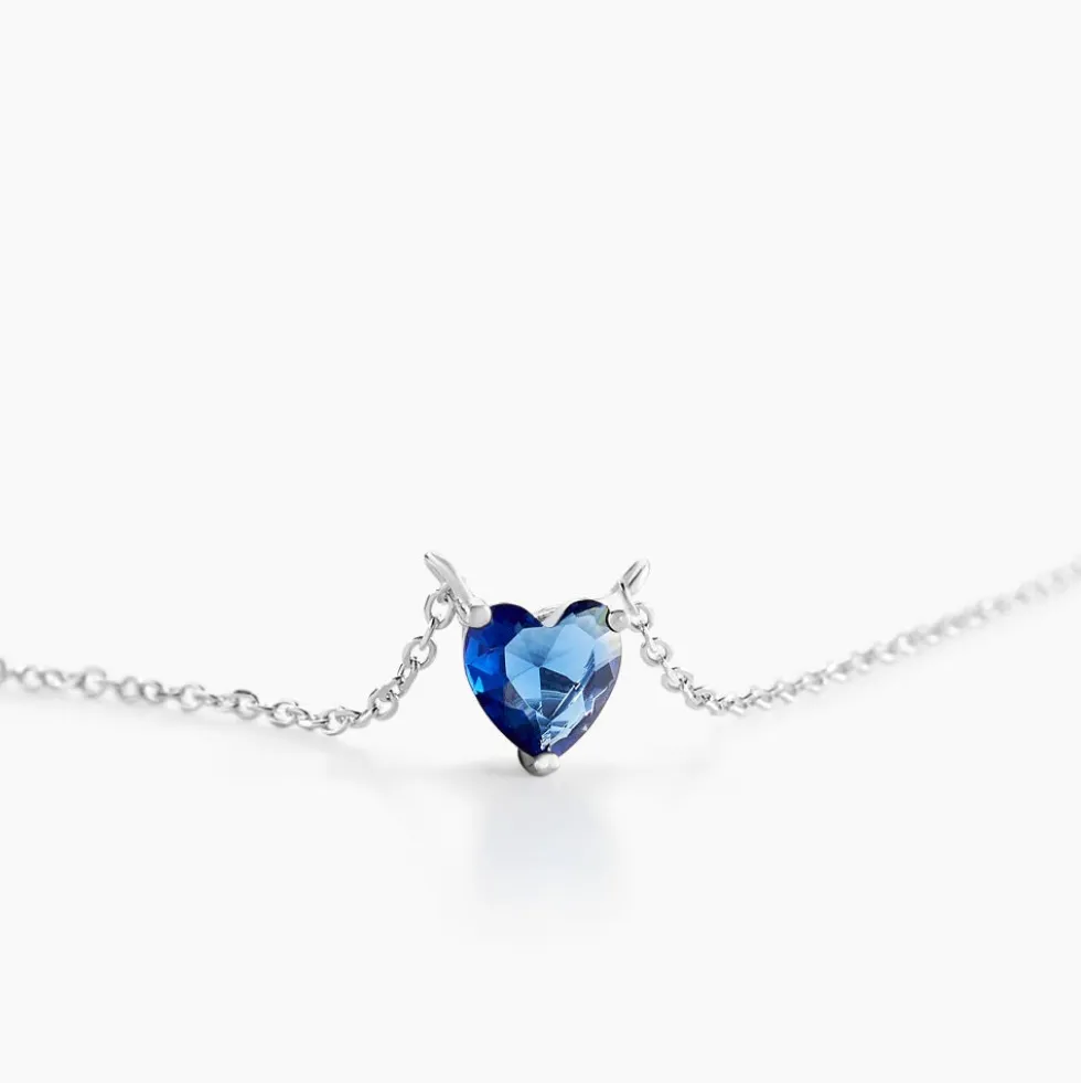 Collier Kelvyn Argent Blanc Oxyde