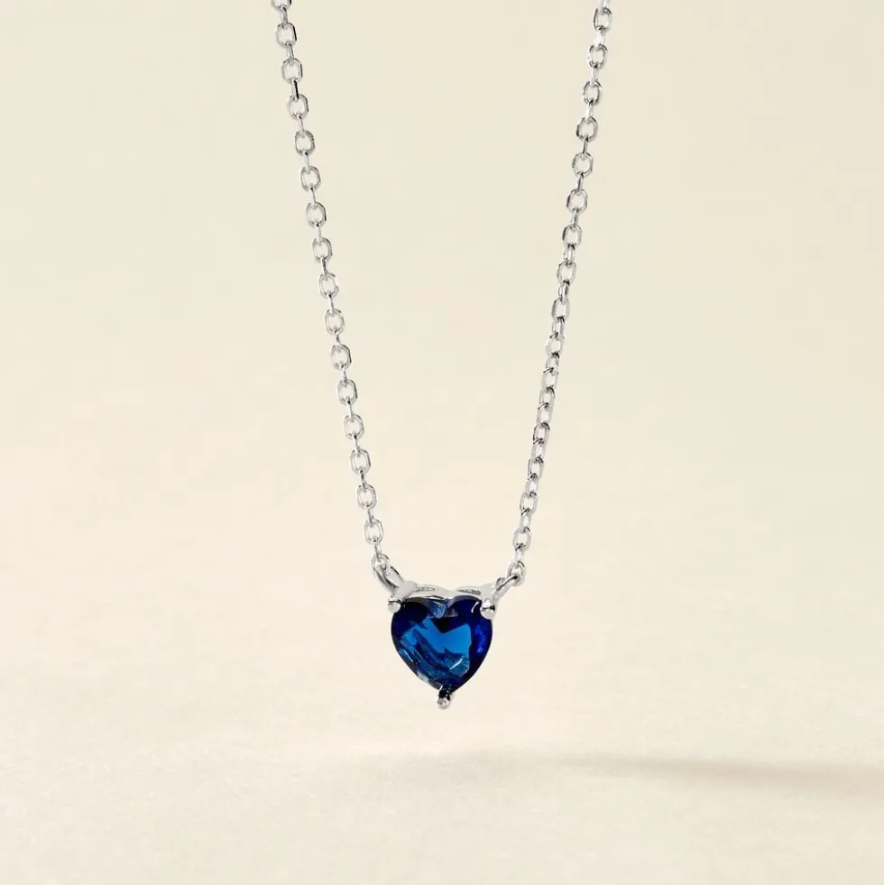 Collier Kelvyn Argent Blanc Oxyde