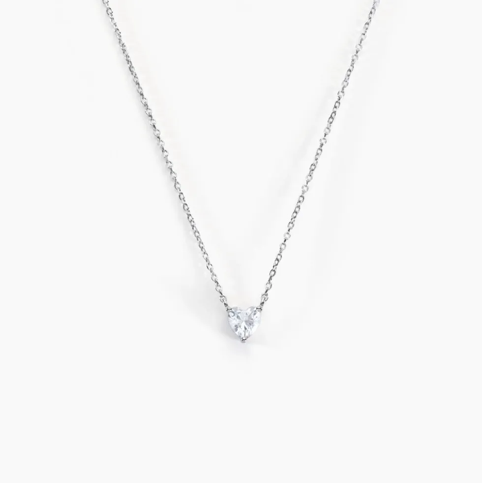 Collier Kelvyn Argent Blanc Oxyde De Zirconium