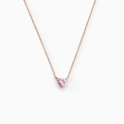 Collier Kelvyn Argent Rose Oxyde De Zirconium