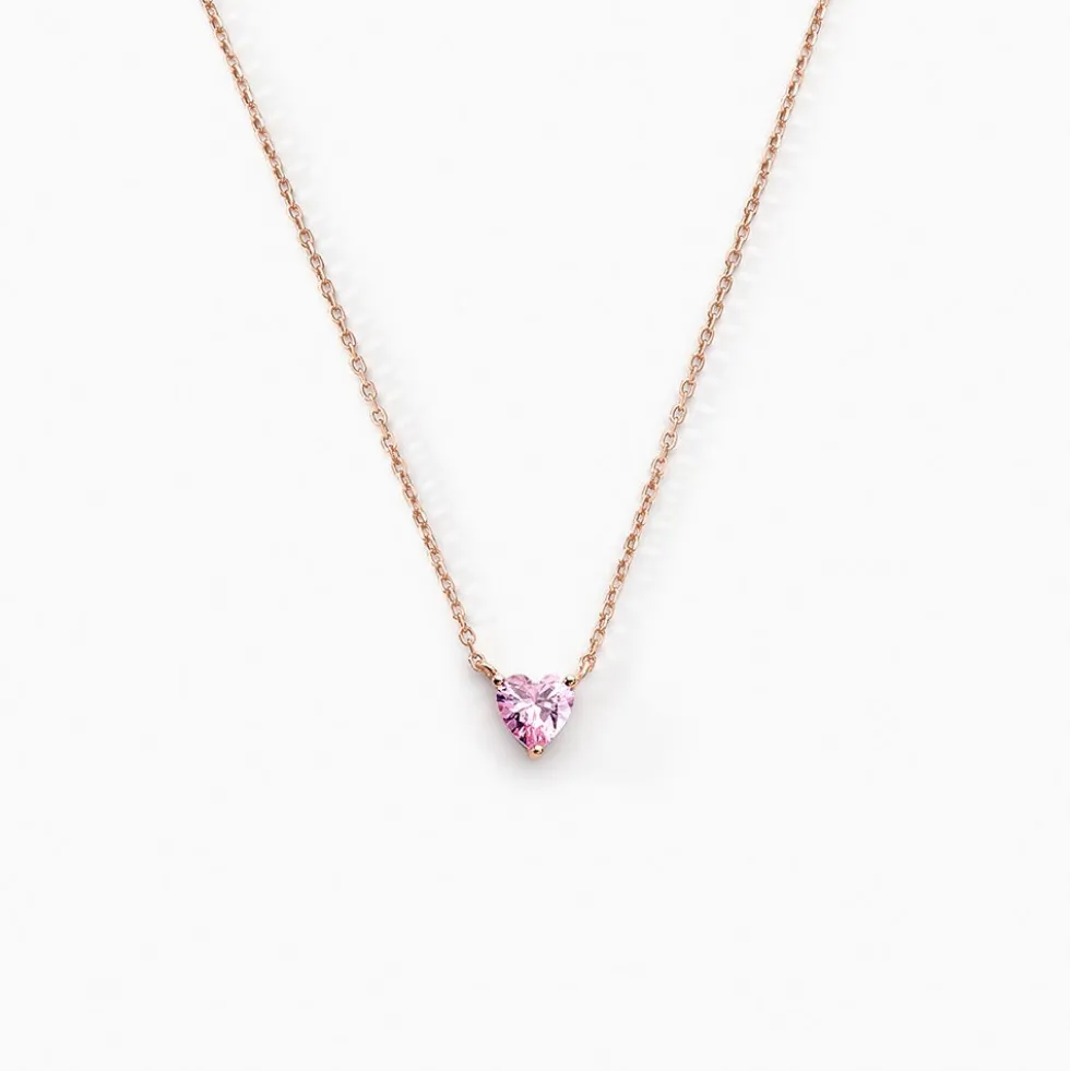 Collier Kelvyn Argent Rose Oxyde De Zirconium