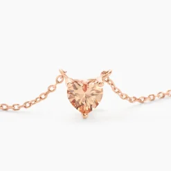 Collier Kelvyn Argent Rose Oxyde De Zirconium