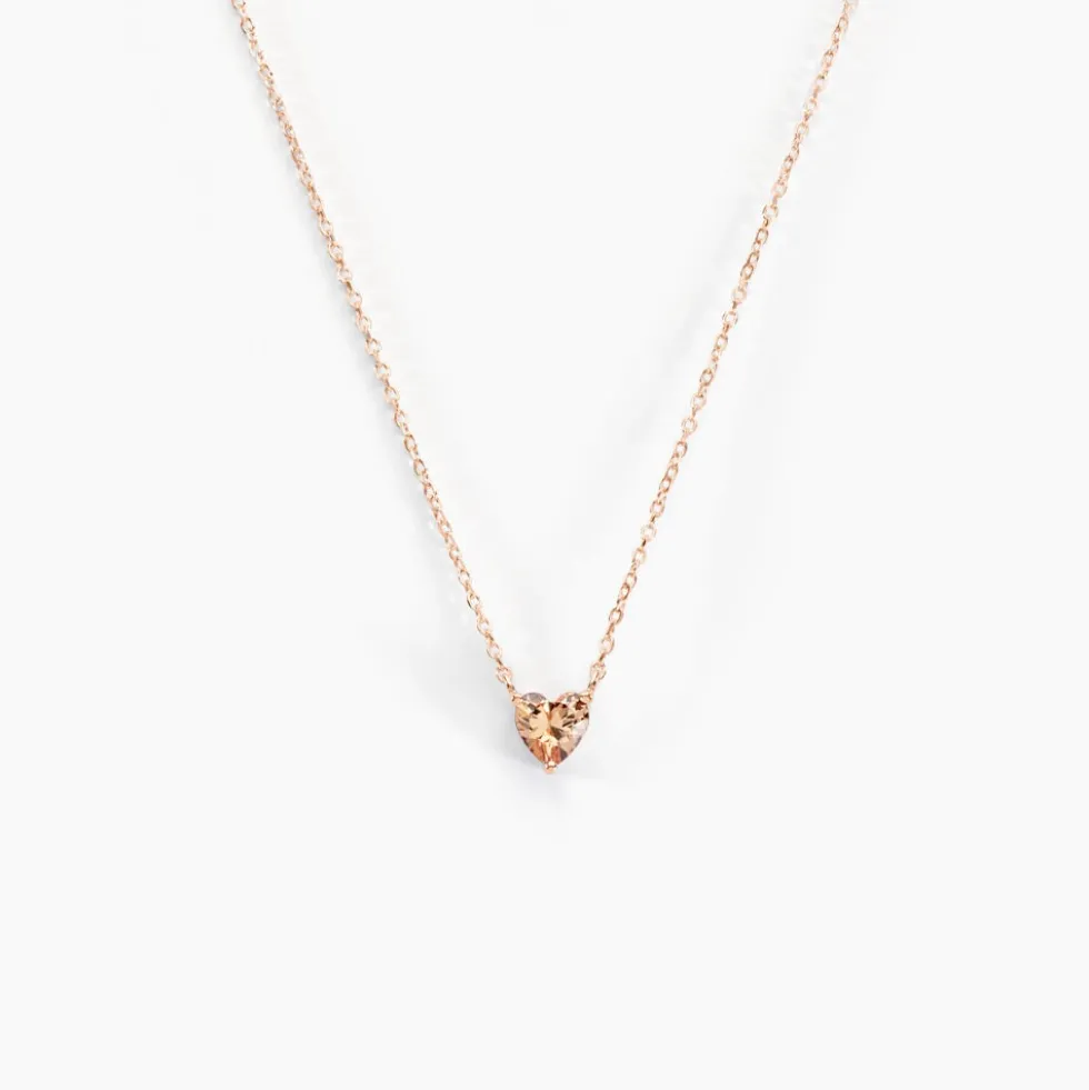 Collier Kelvyn Argent Rose Oxyde De Zirconium