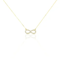 Collier Klothilda Or Jaune Oxyde De Zirconium