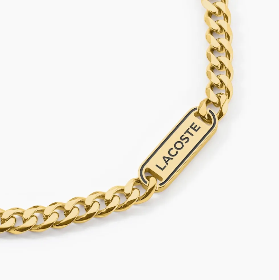 Collier Lacoste District Acier Jaune