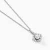 Collier Laetoria Argent Blanc Perle De Culture Oxyde De Zirconium