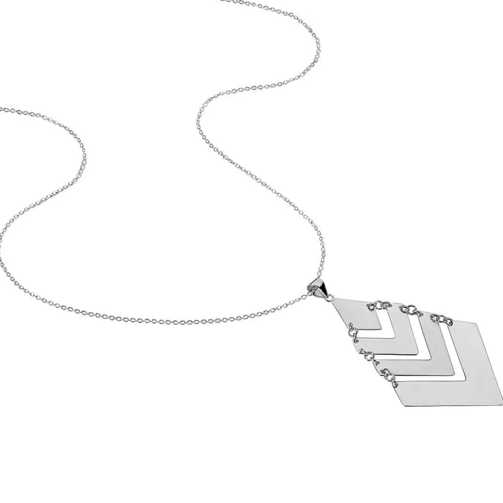 Collier Laure Acier Blanc