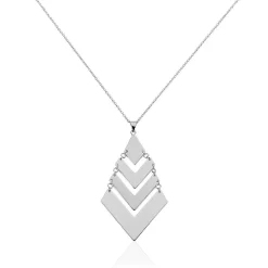 Collier Laure Acier Blanc