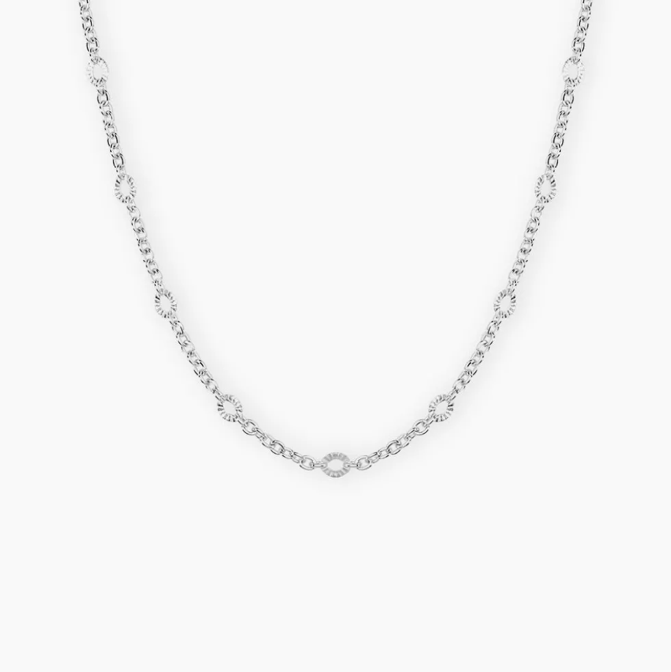Collier Leodie Argent Blanc