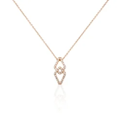 Collier Lisa Or Rose Diamant