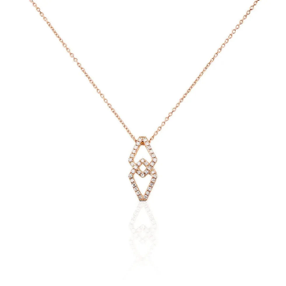 Collier Lisa Or Rose Diamant