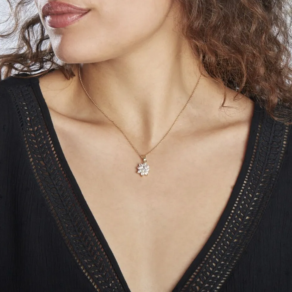 Collier Lisea Plaqué Or Oxydes De Zirconium