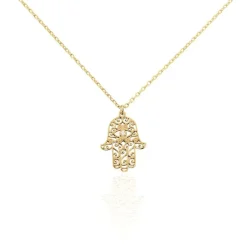Collier Lucian Plaqué Or Oxyde De Zirconium