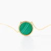 Collier Lucky Gems Or Jaune Malachite