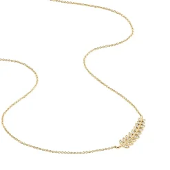 Collier Luz Plaqué Or Jaune Oxyde De Zirconium