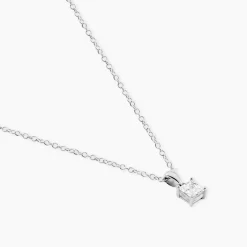 Collier Lyanna Argent Blanc Oxyde De Zirconium