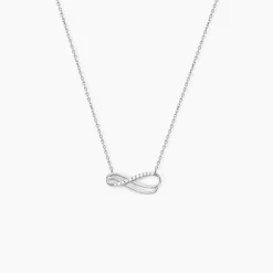 Collier Lylou Argent Blanc Oxyde De Zirconium