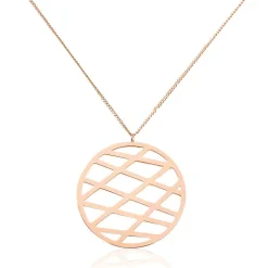 Collier Maelis Acier Rose