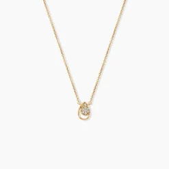 Collier Mahalya Plaqué Or Jaune Oxyde De Zirconium