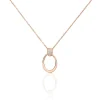 Collier Mahelia Argent Rose Oxyde De Zirconium