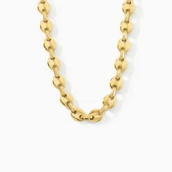 Collier Maille Acier Doré Cadia