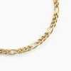 Collier Maille Acier Doré Virgil